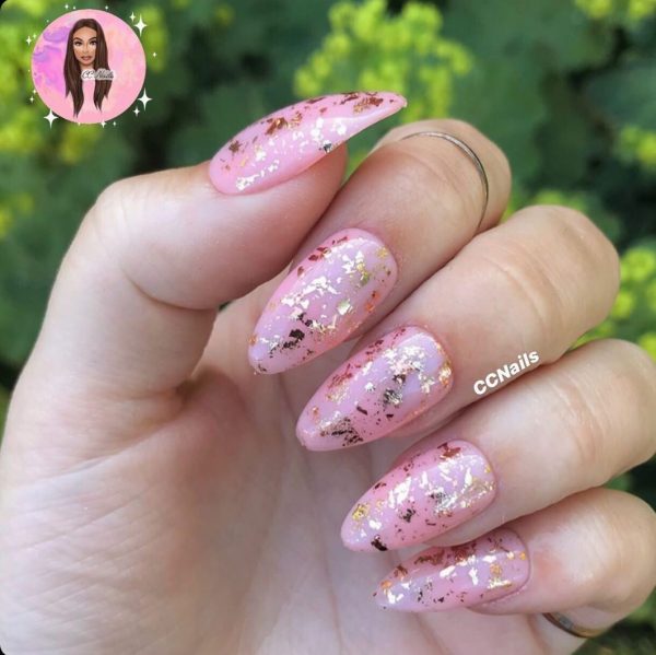 Champagne Silver Rose Gold Leaf Set - Image 6