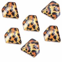 Diamond leopard print glass rhinestones