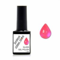 Glass Gel Polish Jelly Nails 13 Colour Choices - 01 Florescent Pink