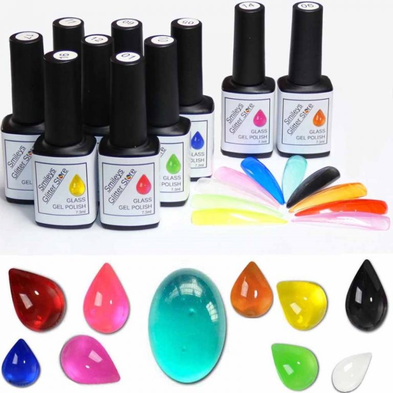 Glass Gel Polish Jelly Nails 13 Colour Choices Smileys Glitter Store