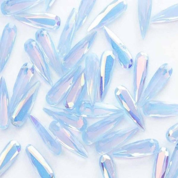 AB blue pink waterdrop crystals