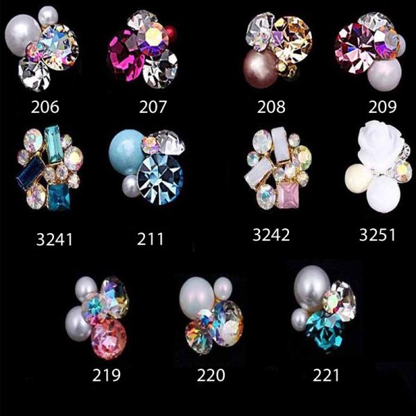 Crystal Pearl Alloy decorations