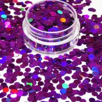 Purple Holographic Dots 3mm Size