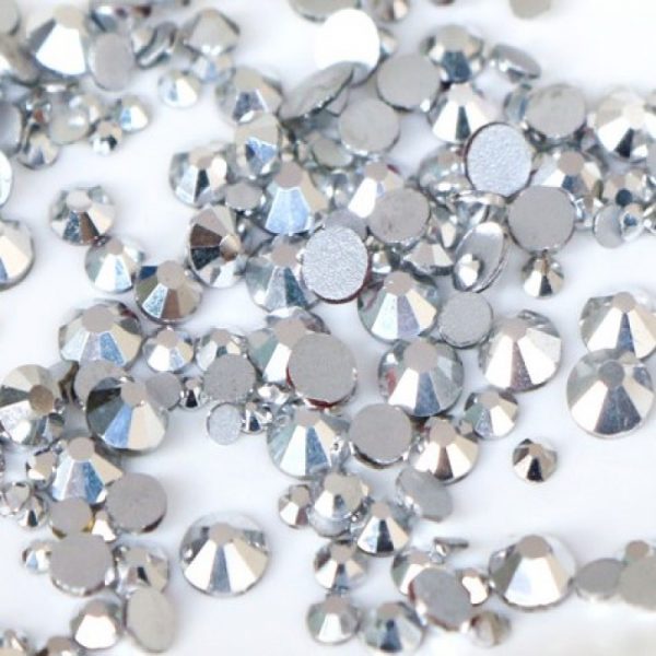 silver labrador rhinestone crystals