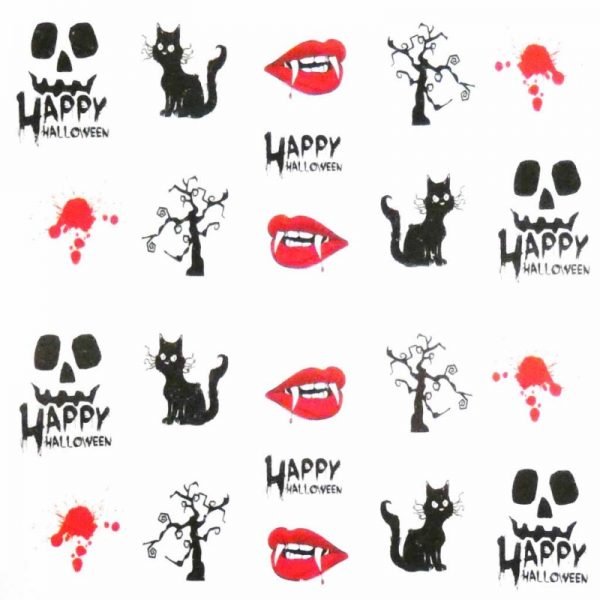 Halloween water decal A1107