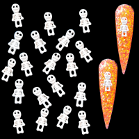 Halloween White Skeleton Nail Art Charms x 1 Piece