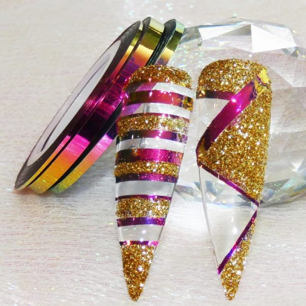 Chameleon Pink Gold Colour Changing Striping Tape Set of 3