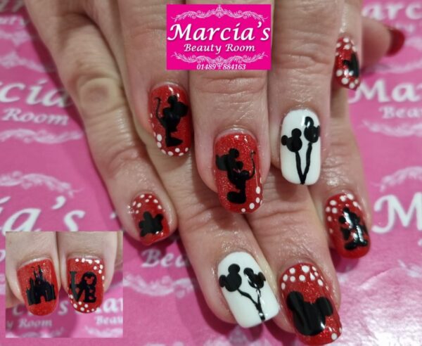Disney Mickey Mouse Nail Art Stickers 59 Per Sheet 8 Colour Choices 11 Design Styles - Image 4