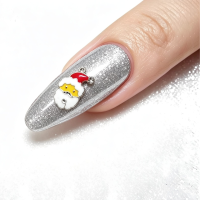Father Christmas Crystal Santa Alloy Nail Art Charms x 1 Piece