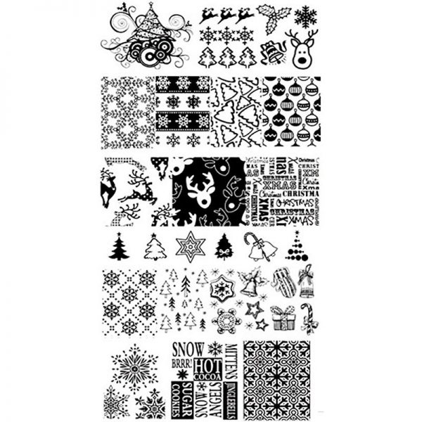 Christmas Stamping Plate Design 7