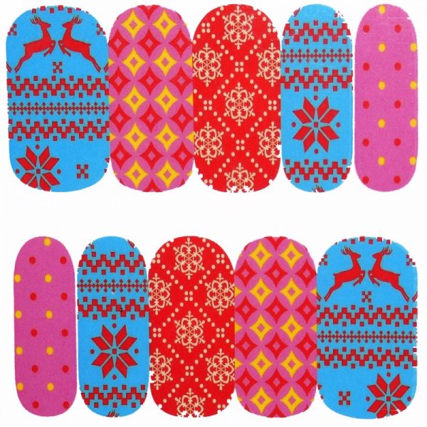 Christmas Pattern Water Decal 1131