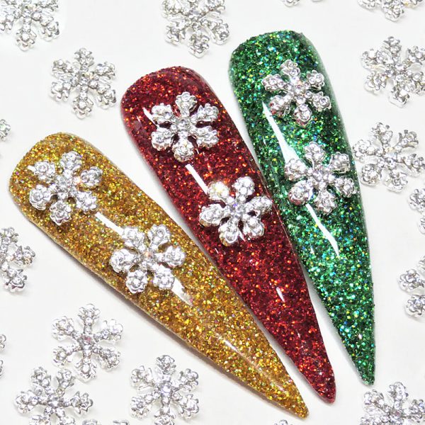 Snowflakes Clear Crystal Alloy x 1 Piece