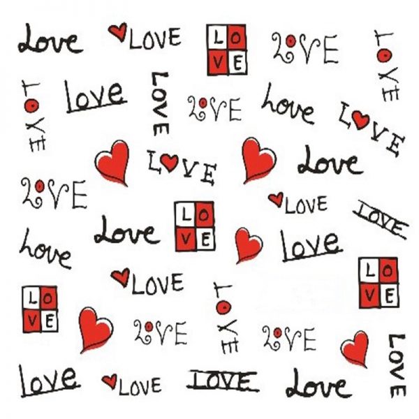 Valentine Water Decal 552