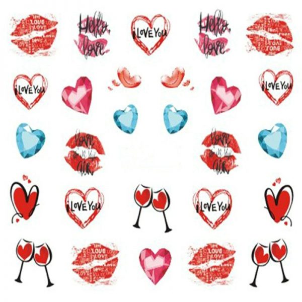 Valentine Water Decal 756