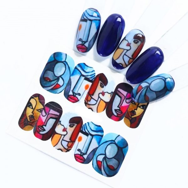 Abstract Face Water Decal Design 906