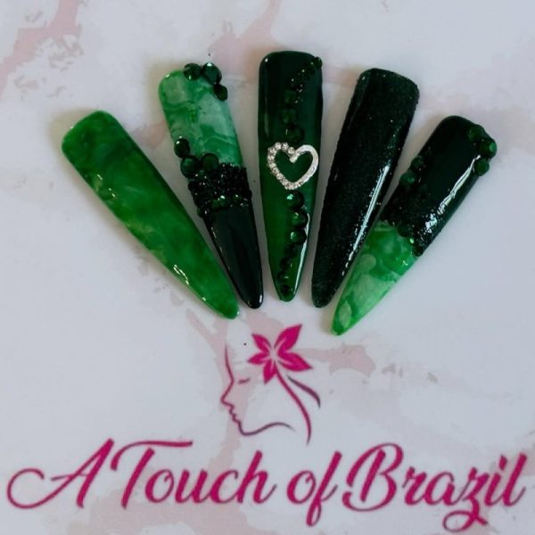Marble Nail Transfer Foil Peppermint - Image 2