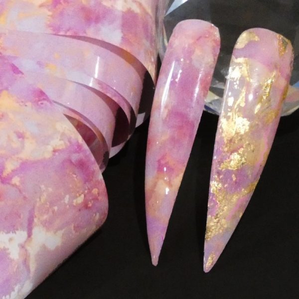 Pink Marble Transfer Foil