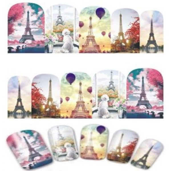 Valentine Eiffel Tower Water Decal Design 383