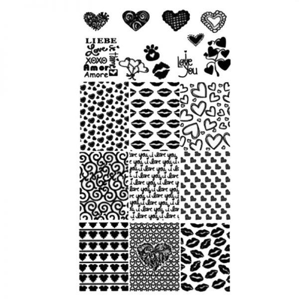Valentine Stamping Plate Design 28