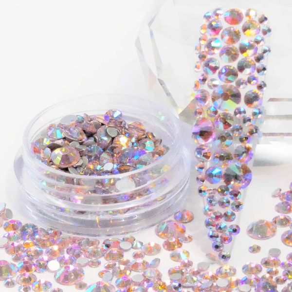 AB Baby Pink Crystals ss6 ss12 ss20