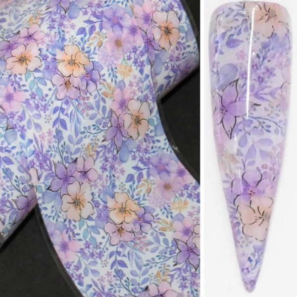Flower Transfer Foil Design 1