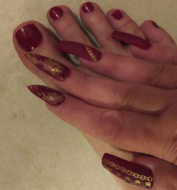 Chain Design Nail Art Stickers 10 Colour Choices 6 Design Styles 12 Design Rows Per Sheet - Image 2