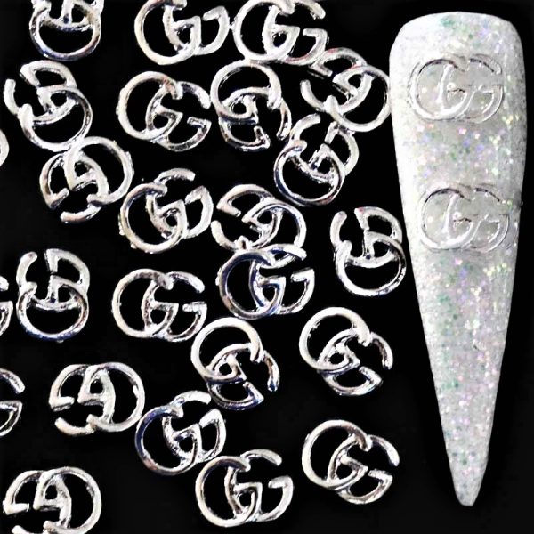 Gucci Logo Silver Alloy Decoration x 1 Design 9