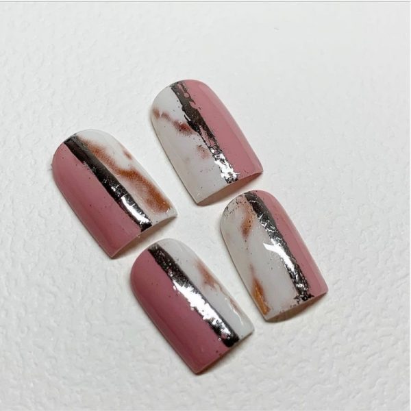 Marble Effect Rose Gold Transfer Foil - Image 2