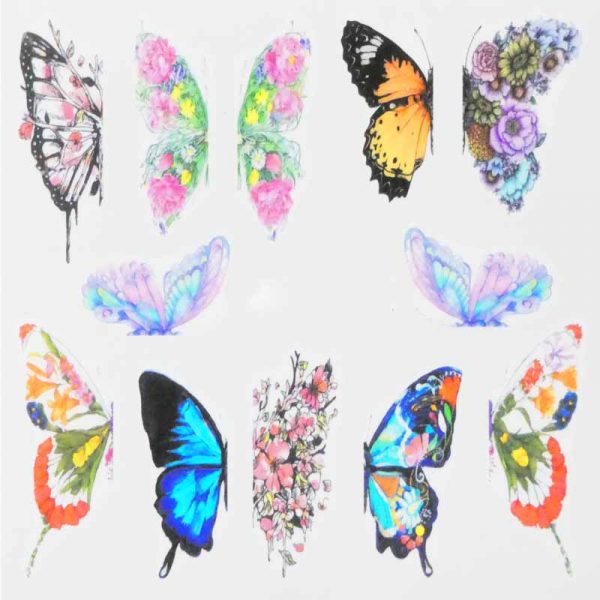 Butterfly Water Decal Design 002