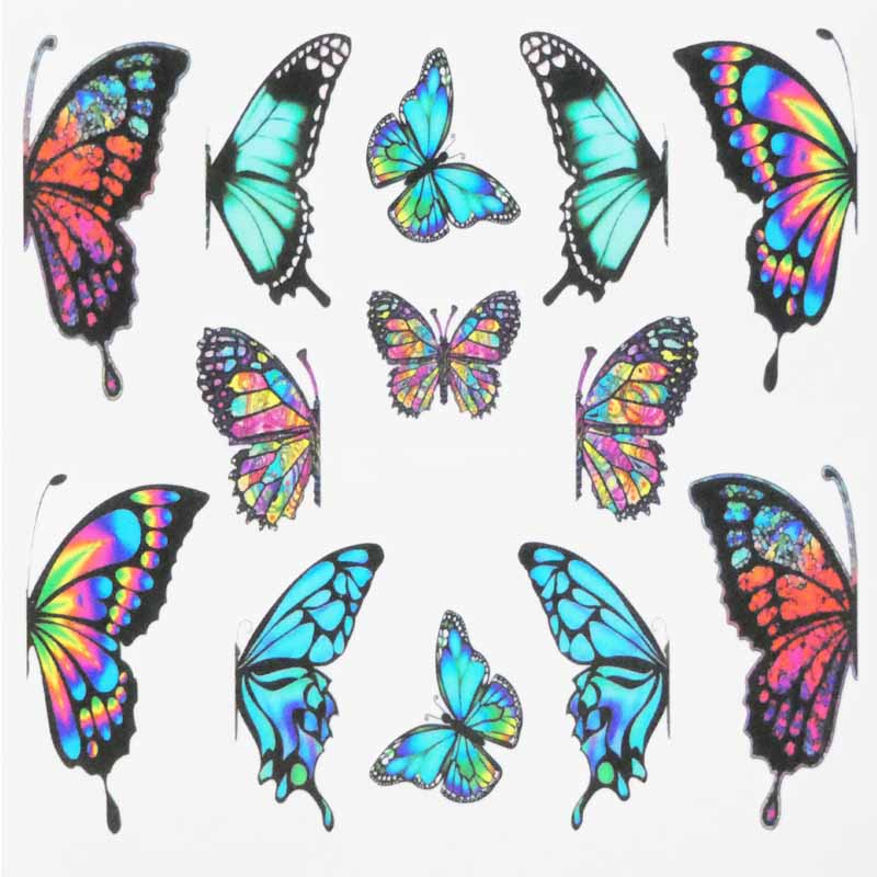 Butterfly Water Decal Design 008