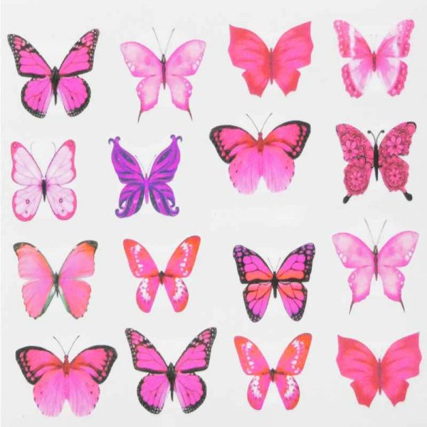 Butterfly Water Decal Design 986