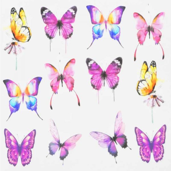 Butterfly Water Decal Design 994