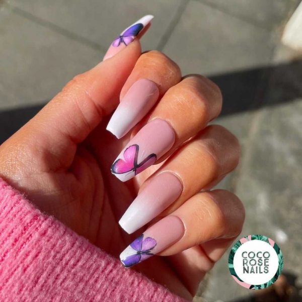 Butterfly Nail Art Water Decals Design 001 - Image 2