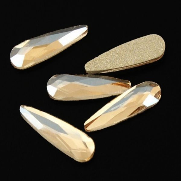Champagne Teardrop Crystal x 1 Piece