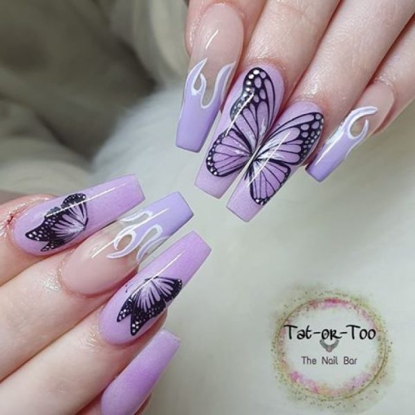 Butterfly Nail Art Water Decals Design 016 - Image 5
