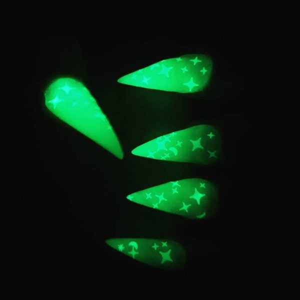 Glow In The Dark Glitter Mix Stars Moons And Dots - Image 4