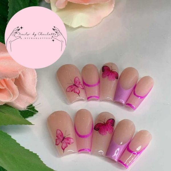 Butterfly Nail Arrt Water Decals Design 986 - Image 2