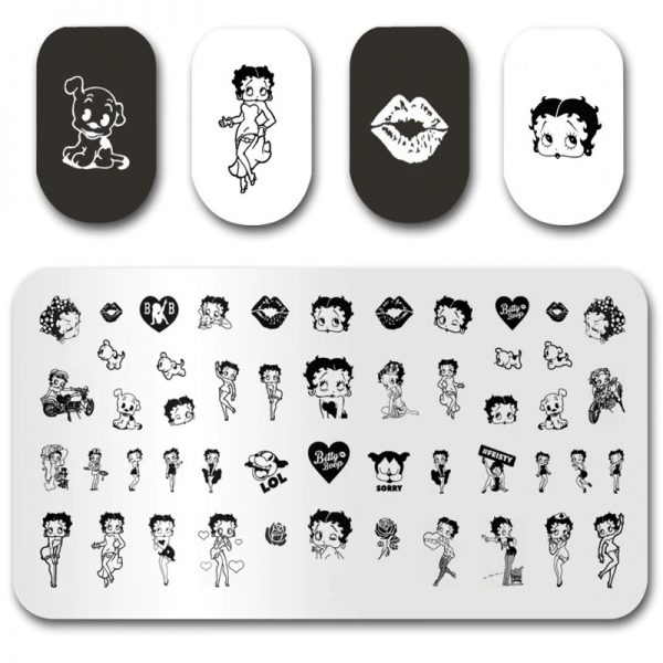 Betty Boop Stamping Plate Design 008