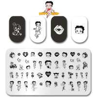 Betty Boop nail stamping plate (