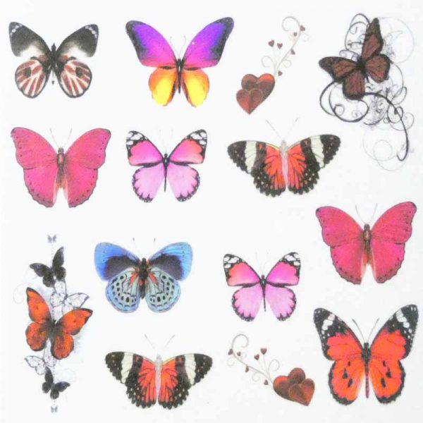 Butterfly Water Decal Design 1000