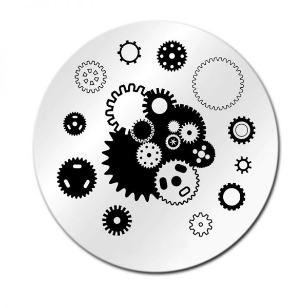 Cogs And Gears Stamping Plate Design 011