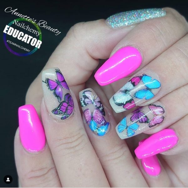 Butterfly Nail Art Water Decals Design 998 - Image 4