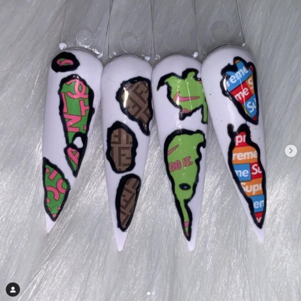 Designer Inspired Nail Transfer Foils 19 Design Choices - Image 15