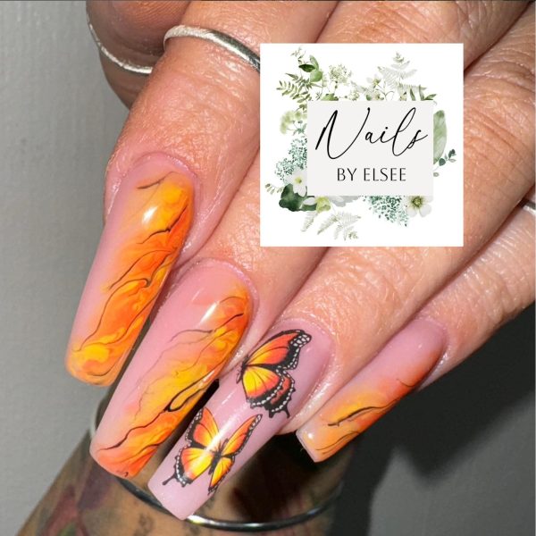 Butterfly Nail Art Water Decals Design 998 - Image 2