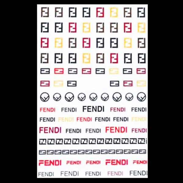 Fendi Designer Logo Stickers Design 144