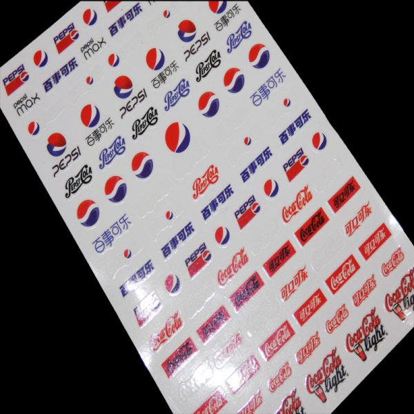 Pepsi & Coca Cola Nail Art Stickers