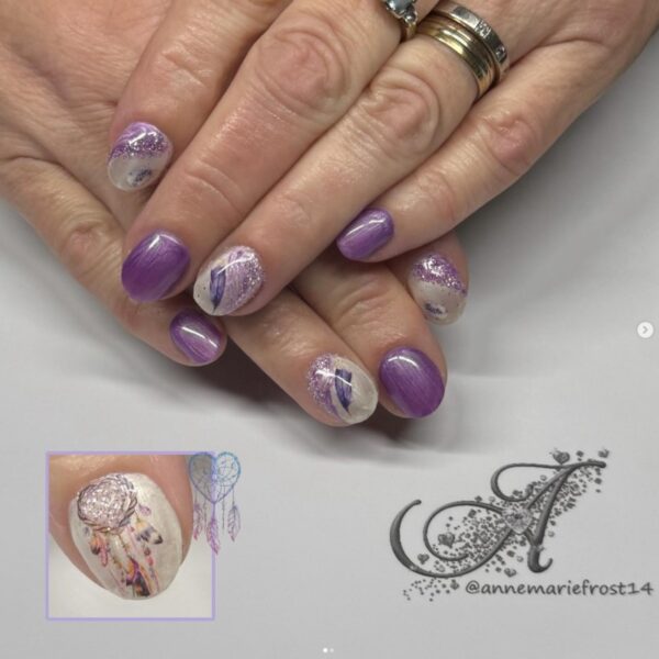 Dreamcatcher And Feather Nail Art stickers Design 053 - Image 4