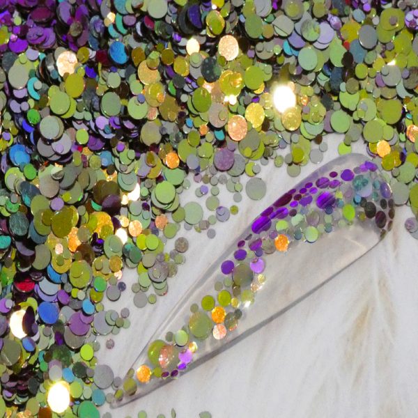 Chameleon Purple to Green and Gold Dot Mix