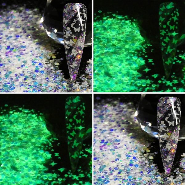 Glow In The Dark Butterfly Glitter Mix