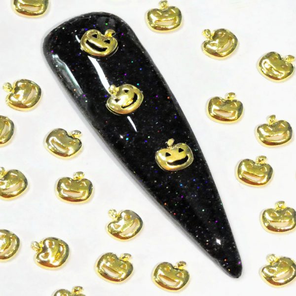 Halloween Alloy Pumpkin Gold x 1 Piece